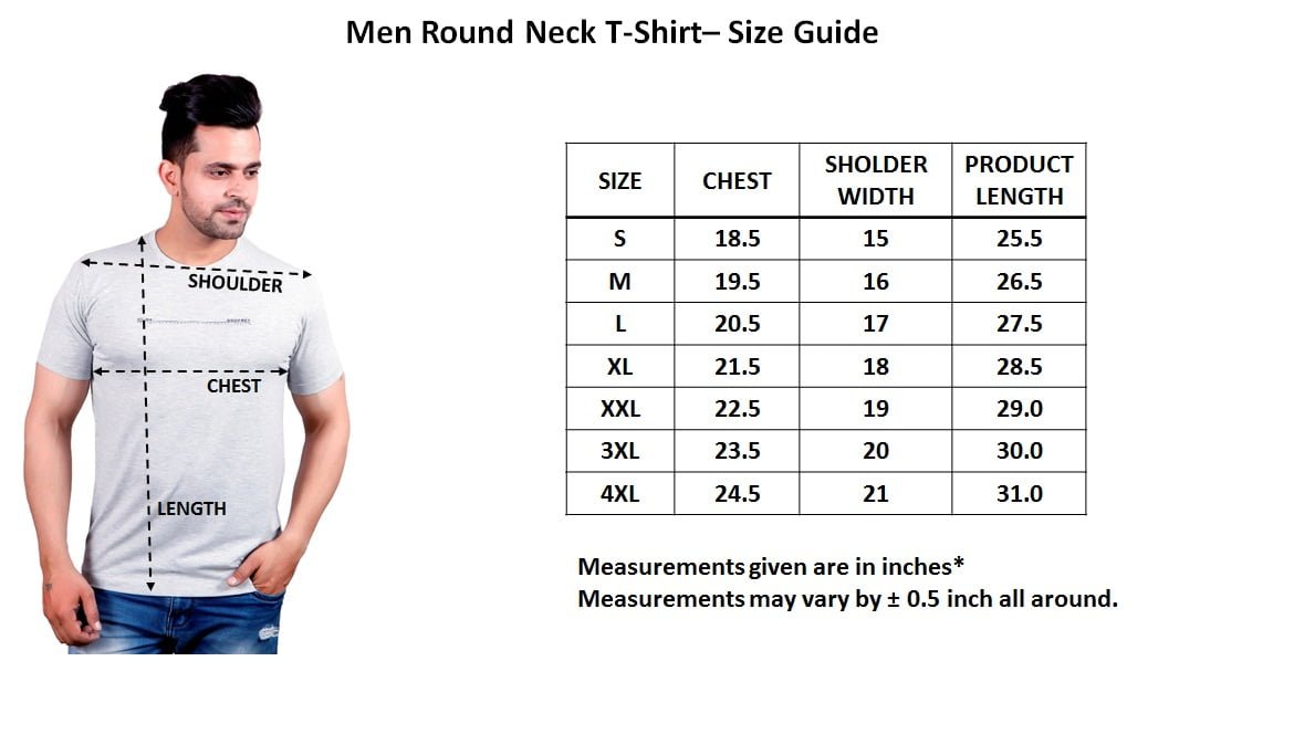 Grey Melange Round Neck T-Shirt