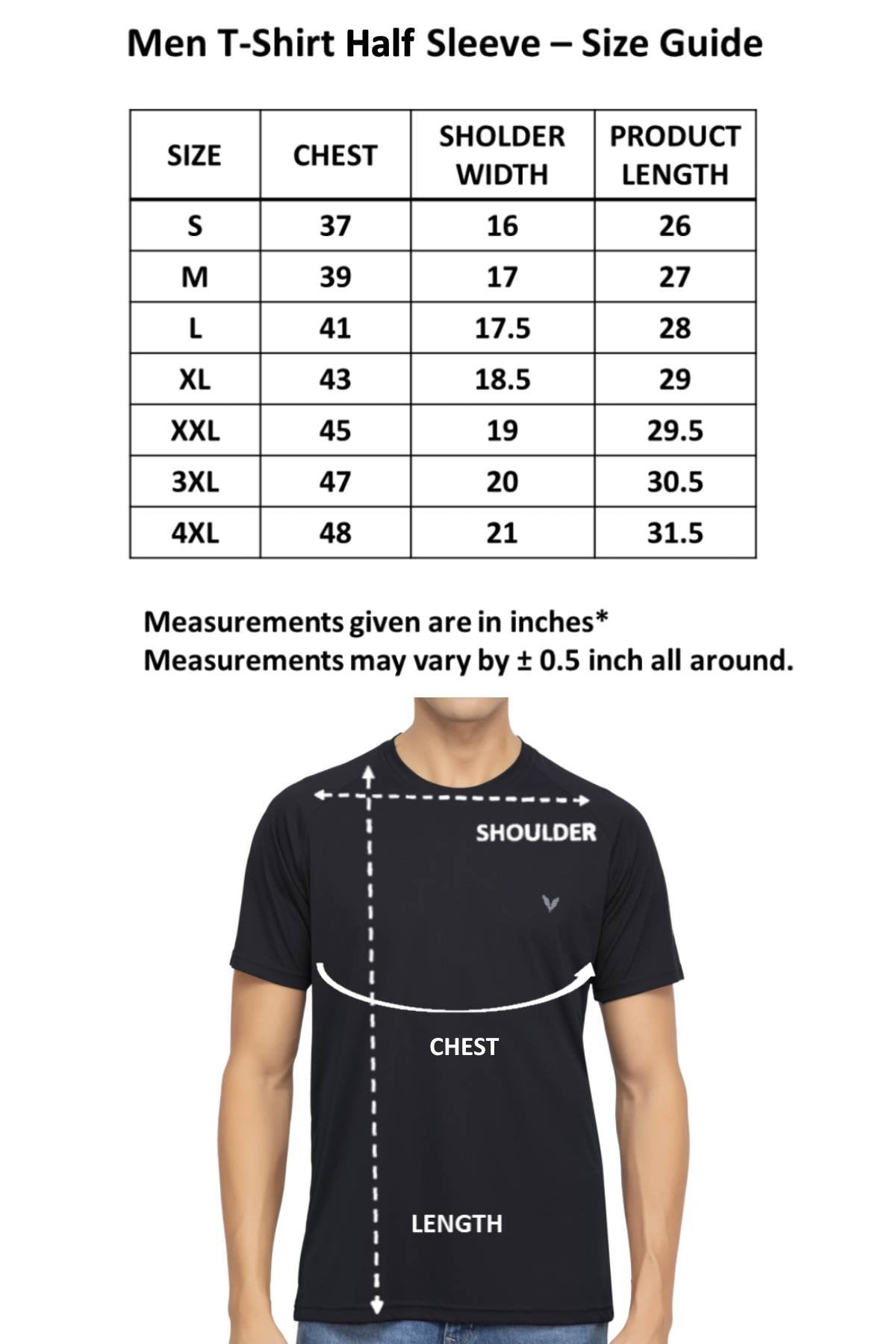Black Raglan Sleeves Solid Round Neck Dri Fit Men T-Shirt