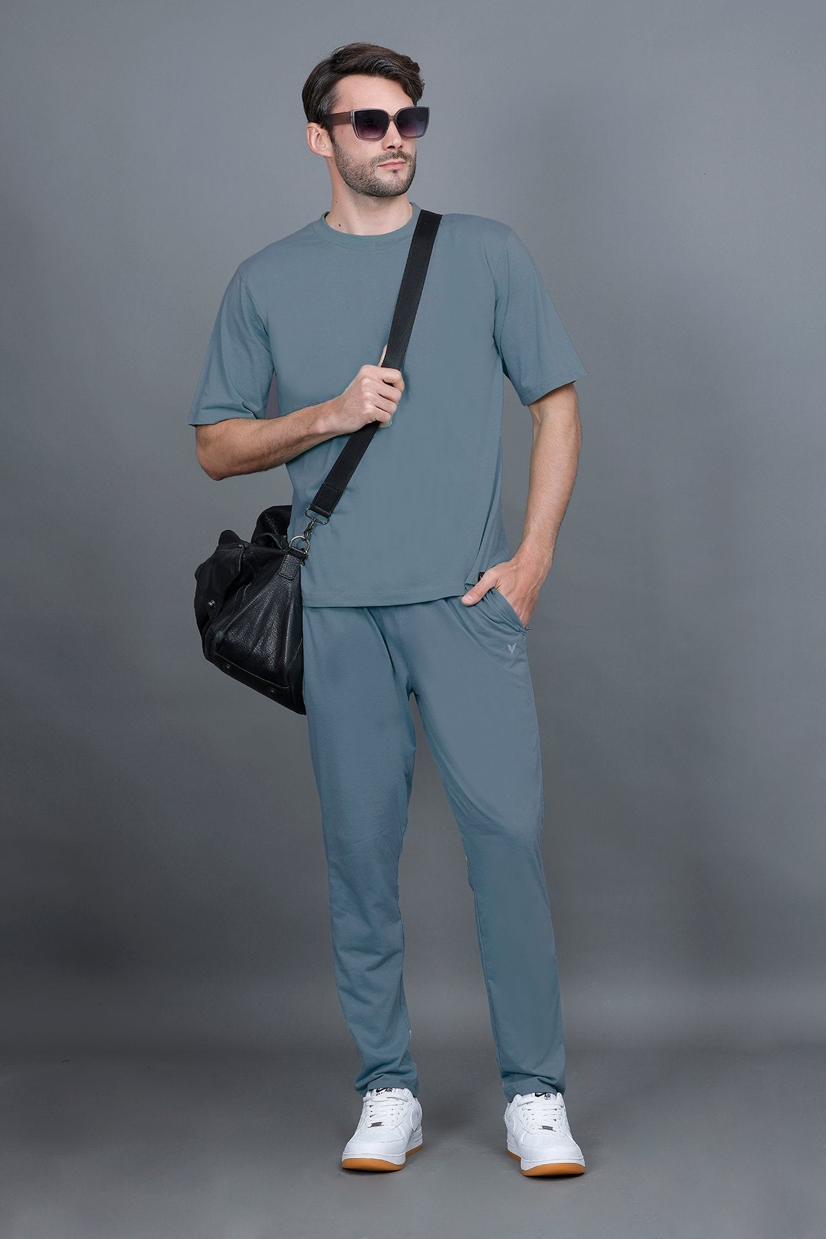 Powder Blue Oversized T-Shirt for Men