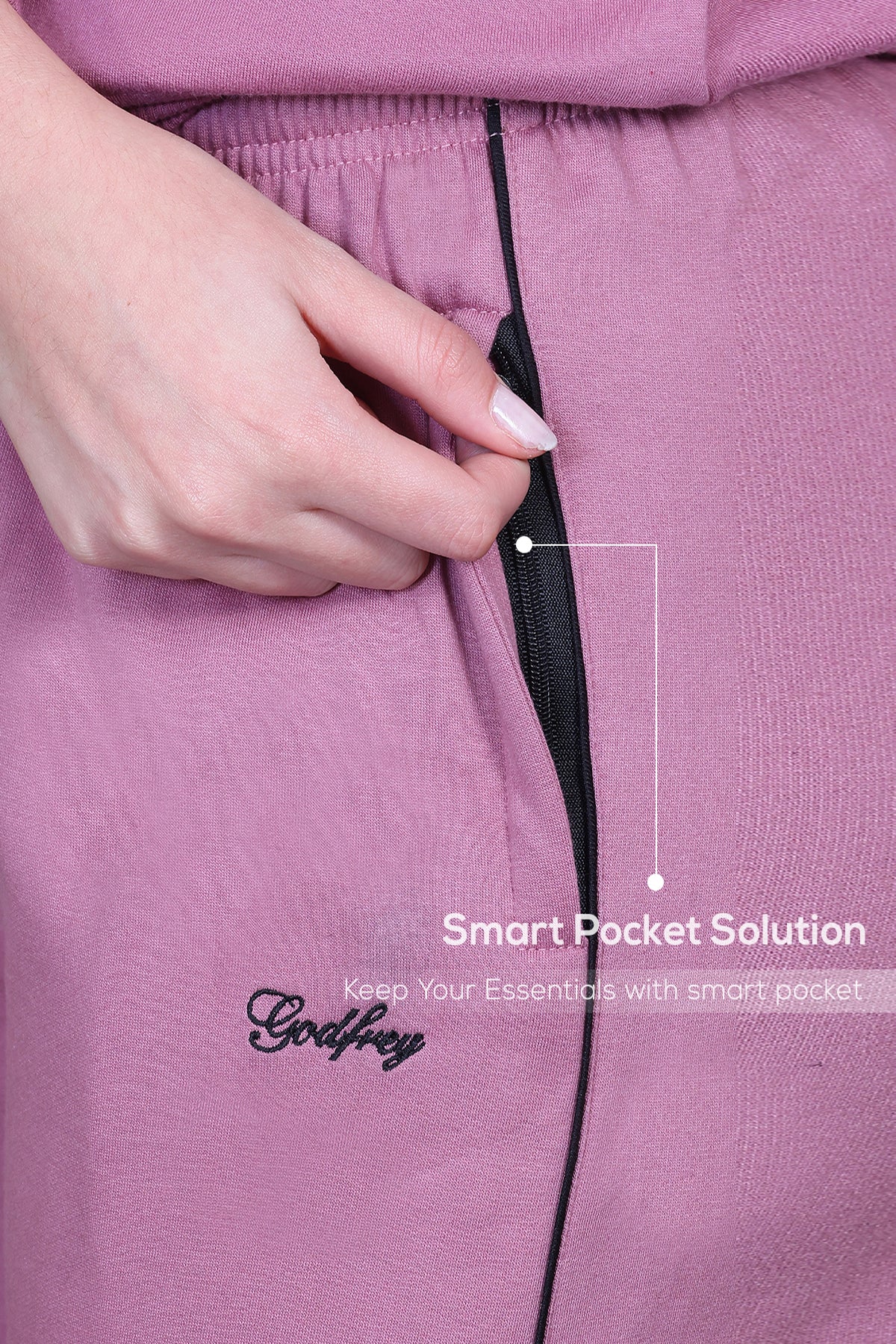 Rose Cotton Fleece Winter Track suit for Women