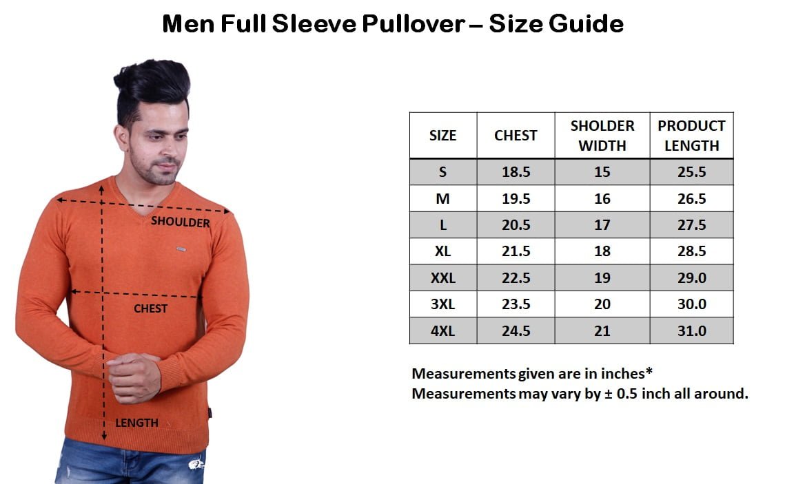 Rust Solid V-Neck Pullover