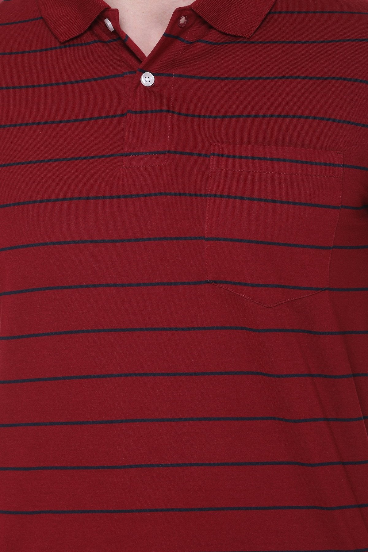 Maroon Polo T Shirt Half Sleeves for Men With Pocket