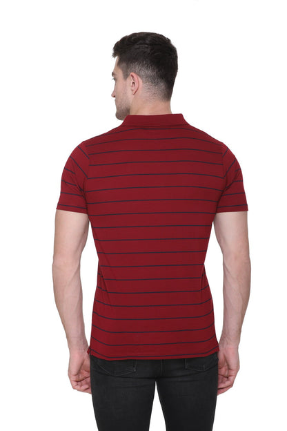Maroon Polo T Shirt Half Sleeves for Men With Pocket