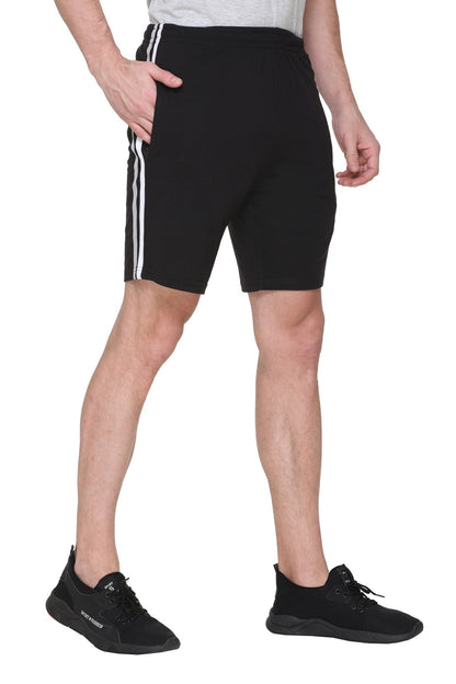 Godfrey Men Black Solid Shorts