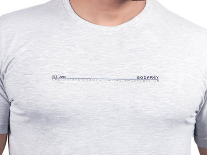 Grey Melange Round Neck T-Shirt