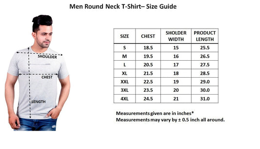 Grey Melange Round Neck T-Shirt