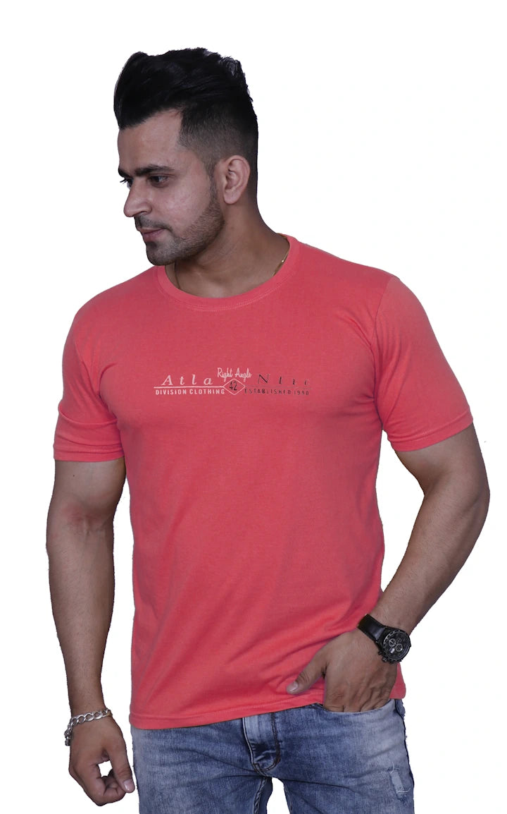 Godfrey Eco Coral Printed Round Neck T-Shirt