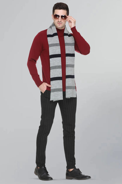 Maroon Solid Turtle Neck Woollen Pullover