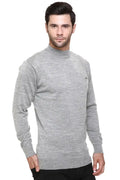Light Grey Turtle Neck Woollen Pullover