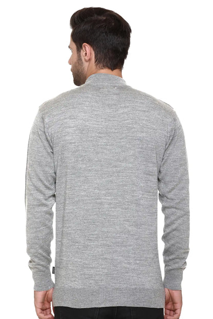 Light Grey Turtle Neck Woollen Pullover