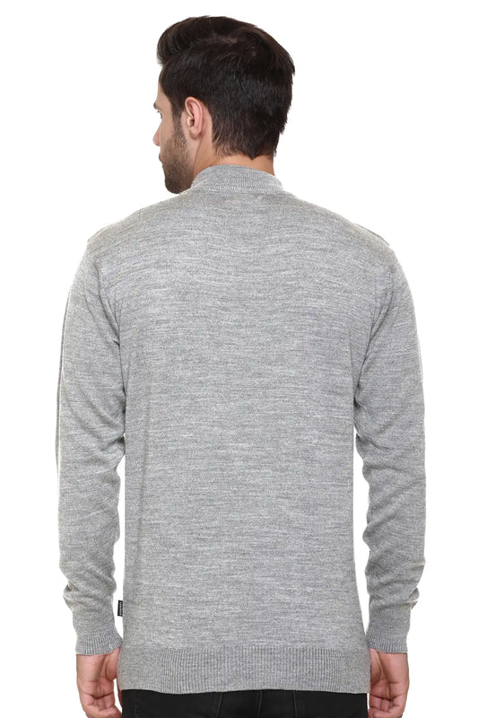 Light Grey Turtle Neck Woollen Pullover