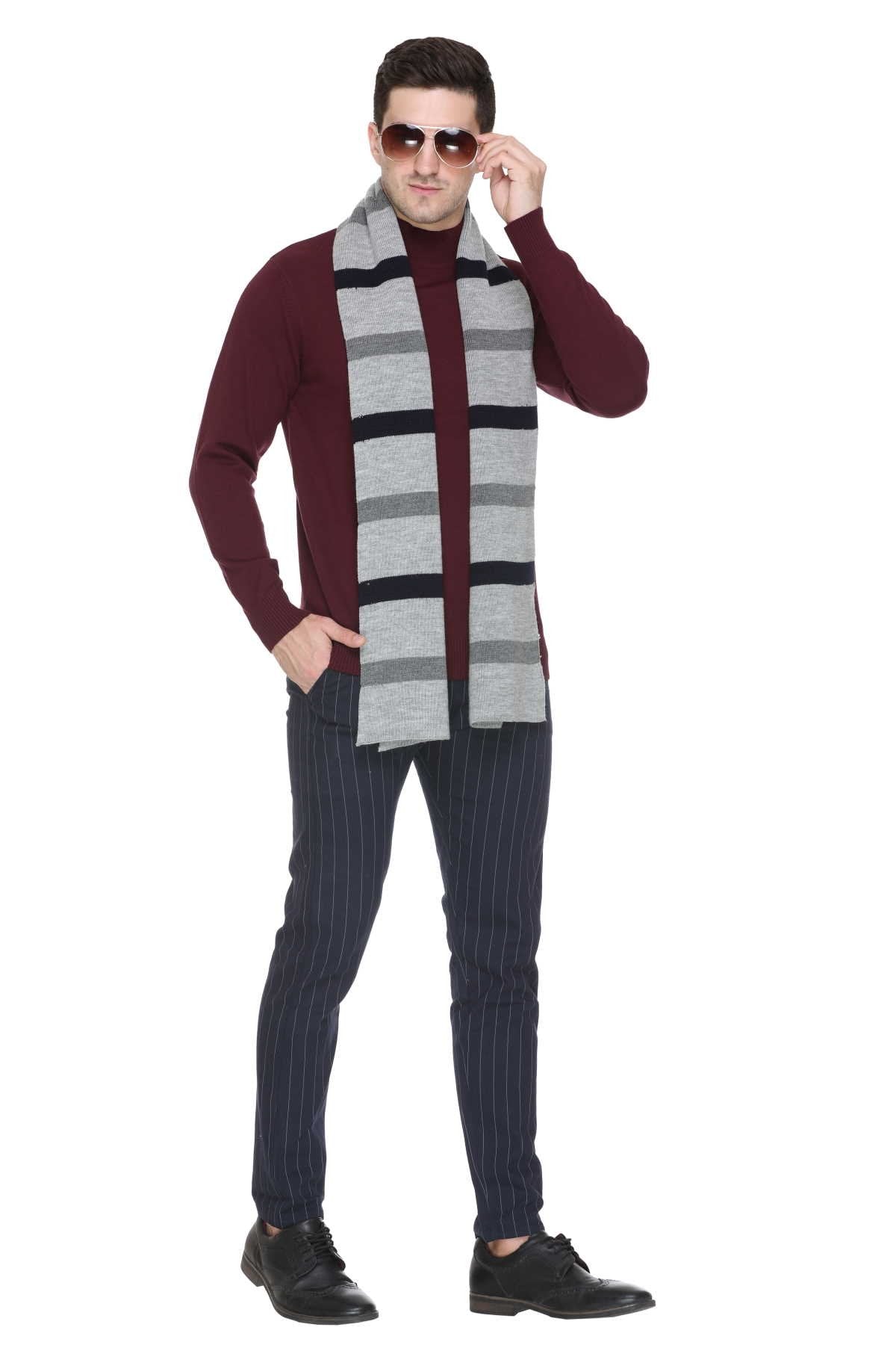 Burgundy Wine Plain Turtleneck Mens Sweater