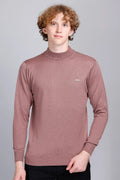 Solid Onion Turtleneck Men Sweater