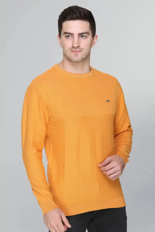 Mango Solid Round Neck Pullover