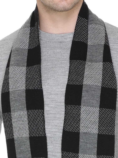 Black | Grey Woolen Mufflers for Men &amp; Women