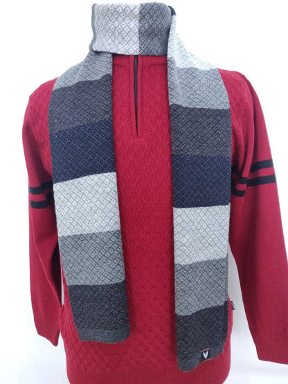Charcoal | Grey | Navy Woolen Mufflers for Men &amp; Women
