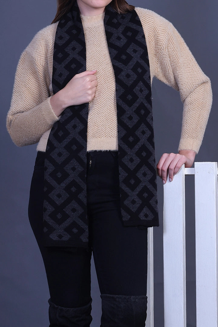 Black Woolen Mufflers for Men &amp; Women
