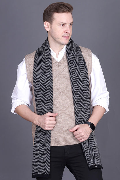 Charcoal Woolen Mufflers for Men &amp; Women