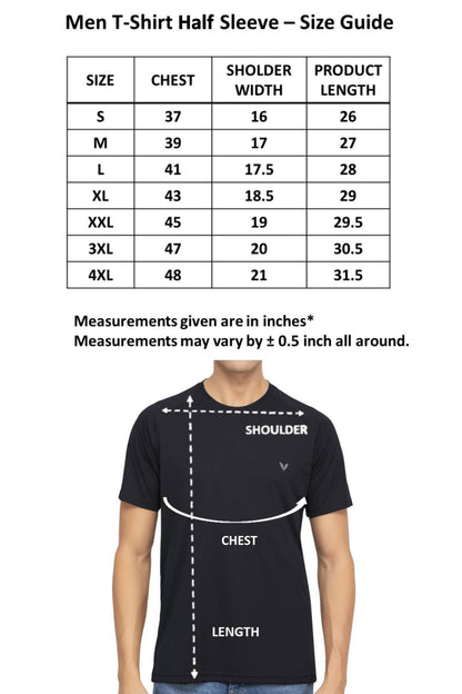 Black Raglan Sleeves Solid Round Neck Dri Fit Men T-Shirt