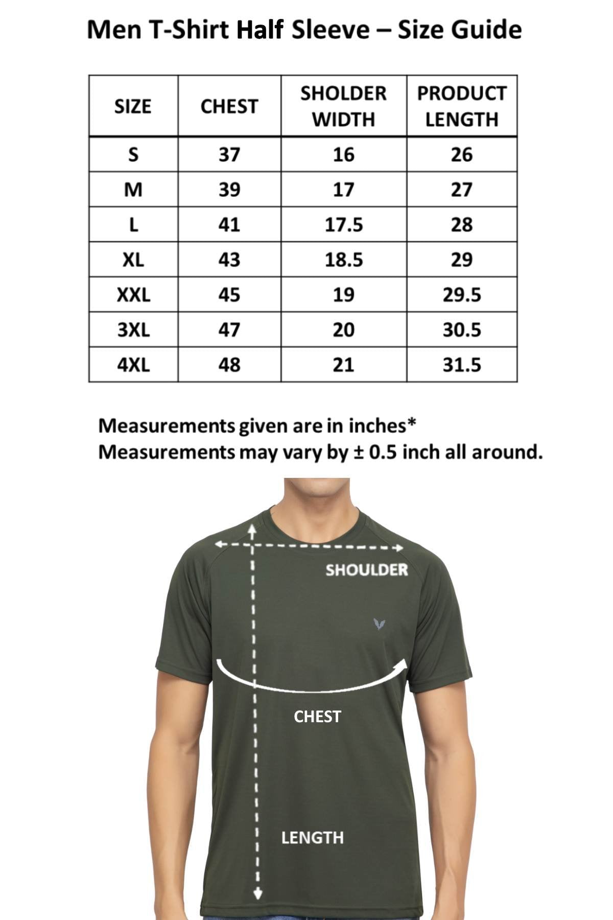 Olive Raglan Sleeves Solid Round Neck Dri Fit Men T-Shirt