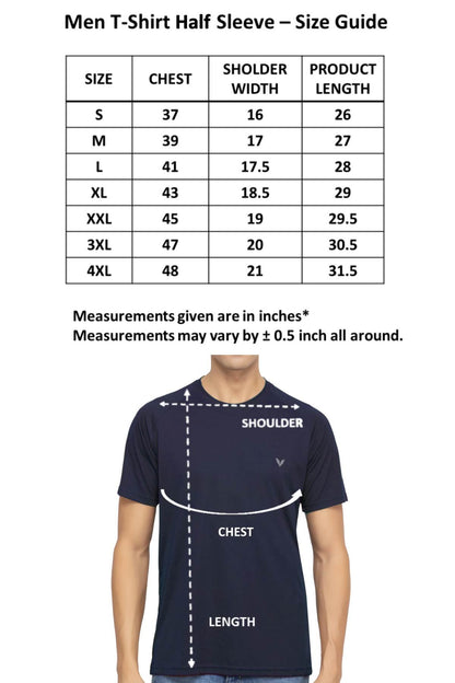 Navy Raglan Sleeves Solid Round Neck Dri Fit Men T-Shirt
