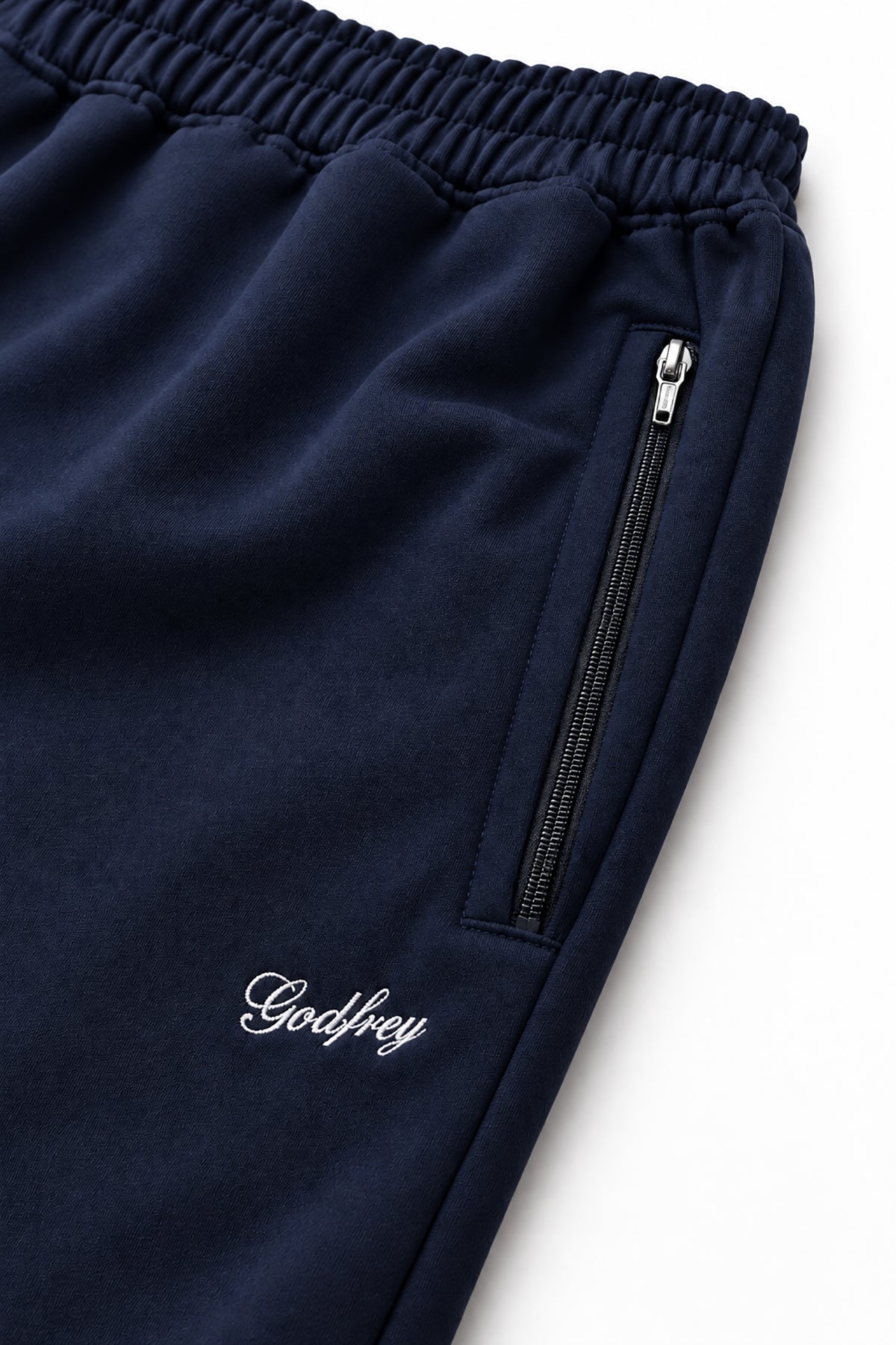 Navy Cotton Fleece Winter Tracksuit For Men