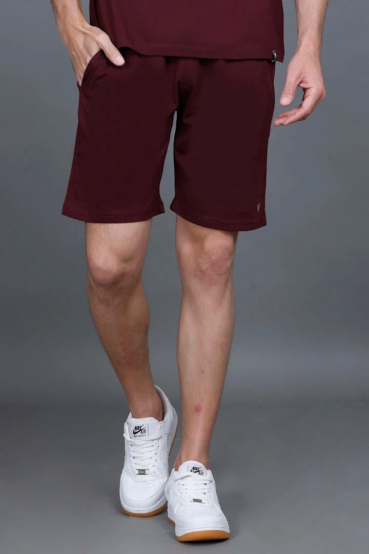 Burgundy Shorts For Men