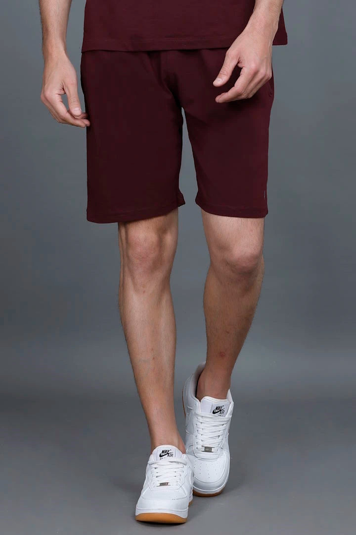 Burgundy Shorts For Men