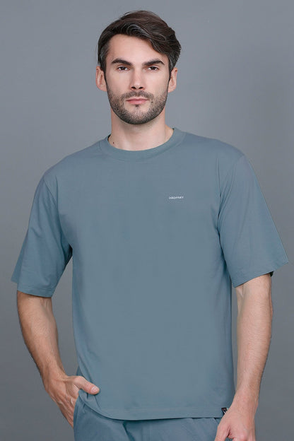 Powder Blue Oversized T-Shirt for Men