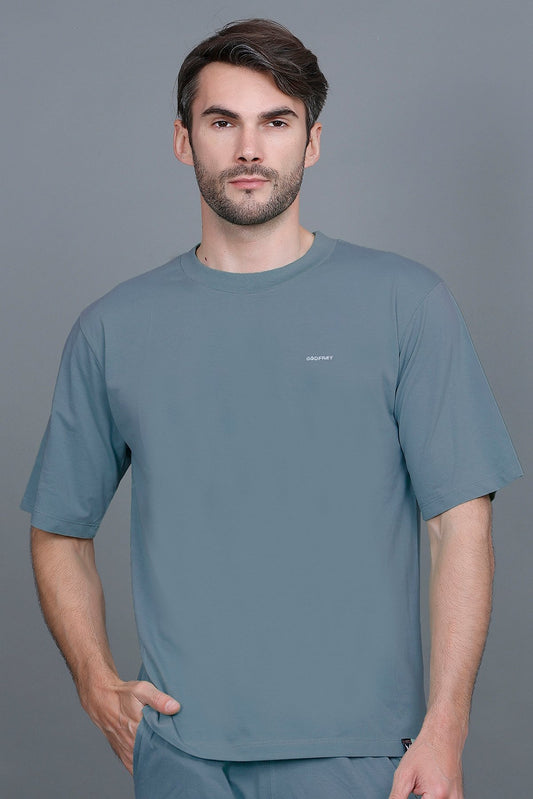 Powder Blue Oversized T-Shirt for Men