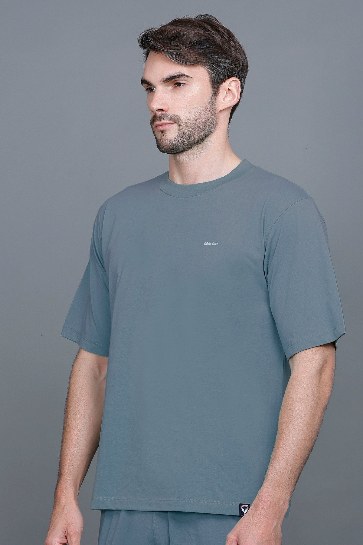Powder Blue Oversized T-Shirt for Men