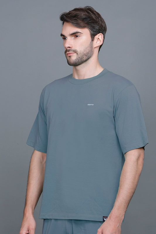 Powder Blue Oversized T-Shirt for Men