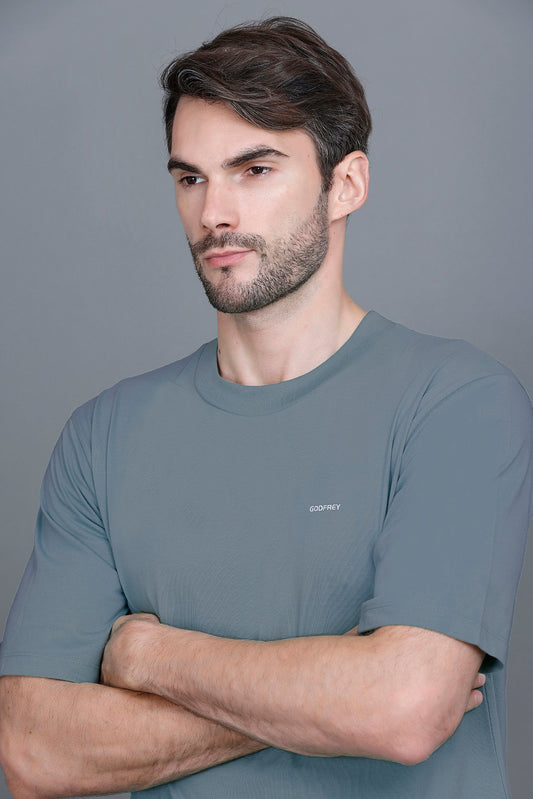 Powder Blue Oversized T-Shirt for Men
