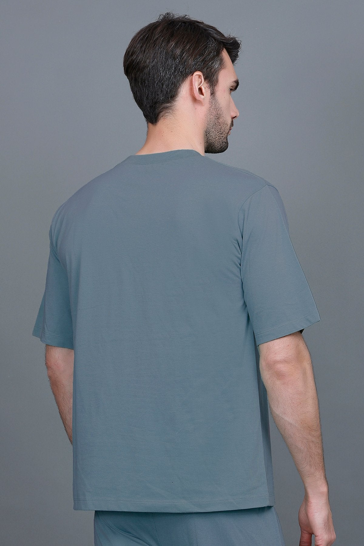 Powder Blue Oversized T-Shirt for Men