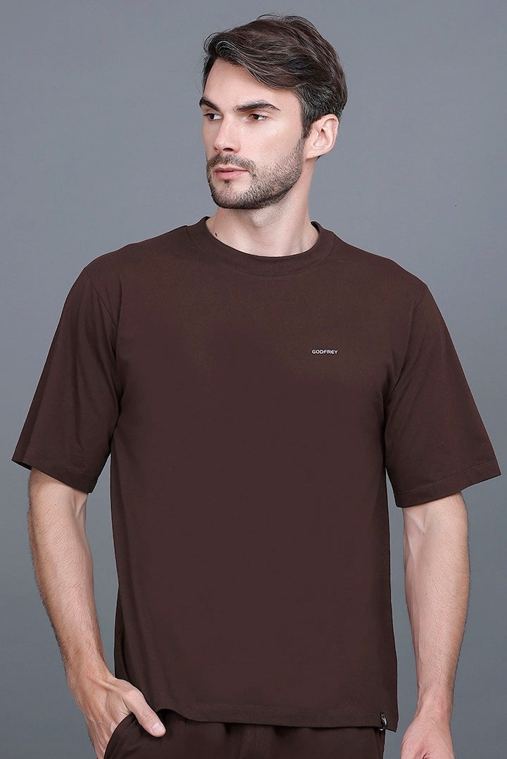 Coffee Oversized T-Shirt for Men