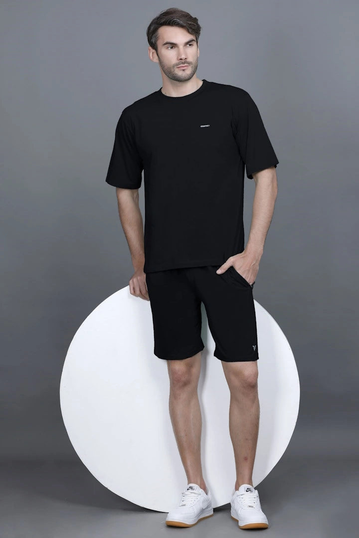 Black Oversized Coord Sets men