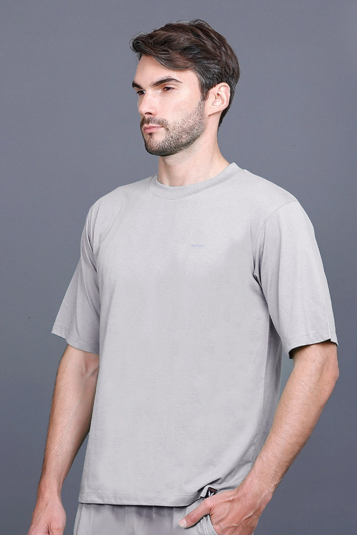 Light Grey Oversized T-Shirt for Men