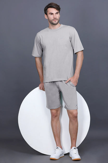 Light Grey Oversized T-Shirt for Men
