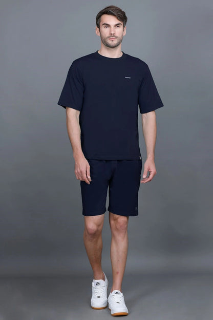 Navy Oversized Coord Sets Men
