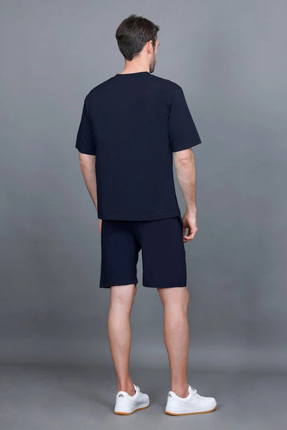 Navy Oversized Coord Sets Men