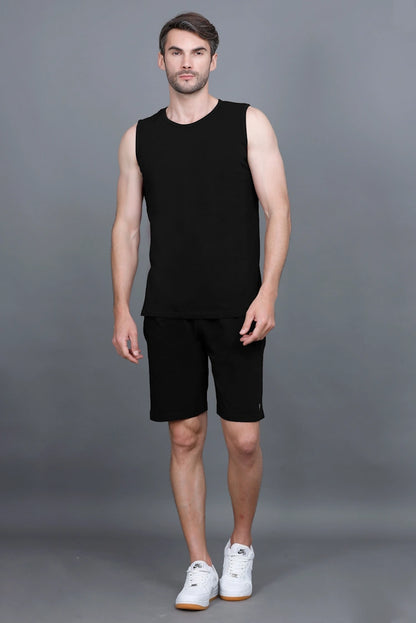 Black Coord Sets Men Sando Set