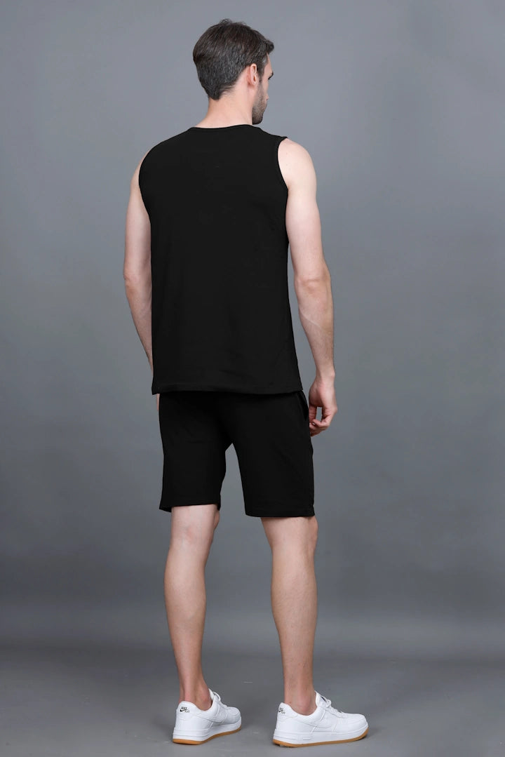 Black Coord Sets Men Sando Set