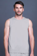 Light Grey Gym Vest Men Sleeveless T-Shirt