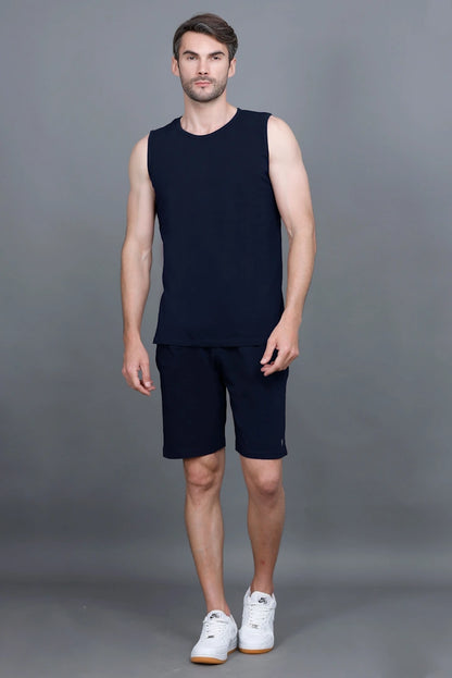 Navy Coord Sets Men Sando Set