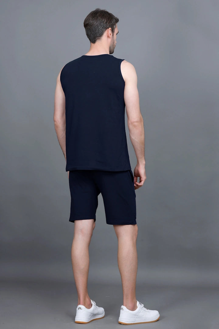 Navy Coord Sets Men Sando Set