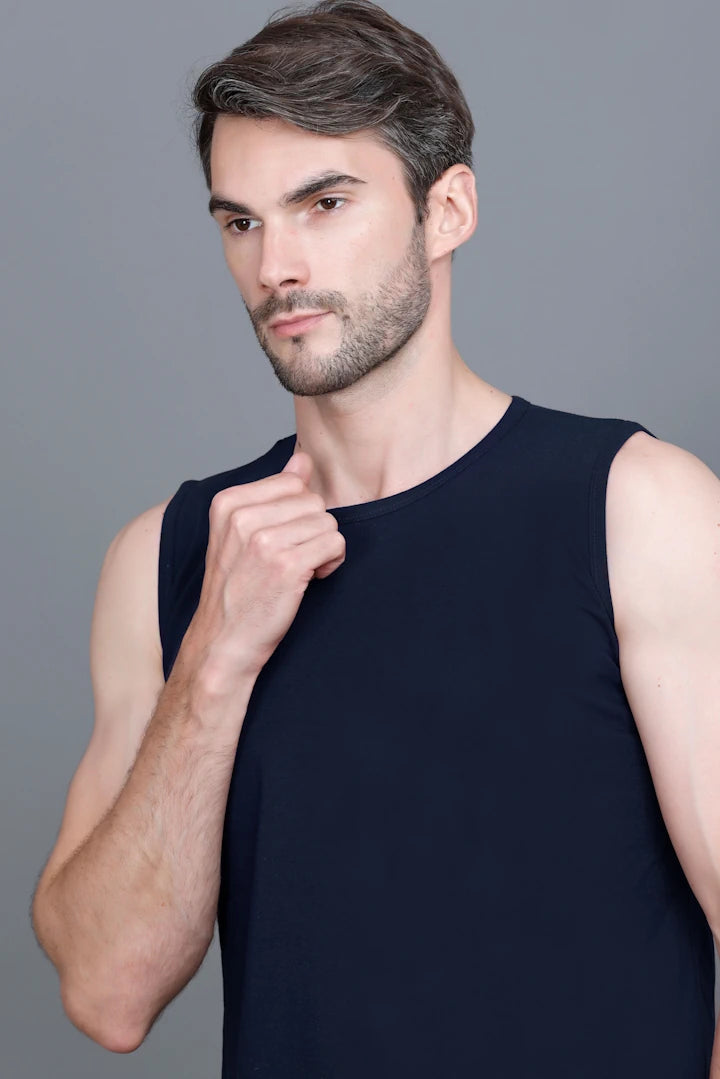Navy Coord Sets Men Sando Set