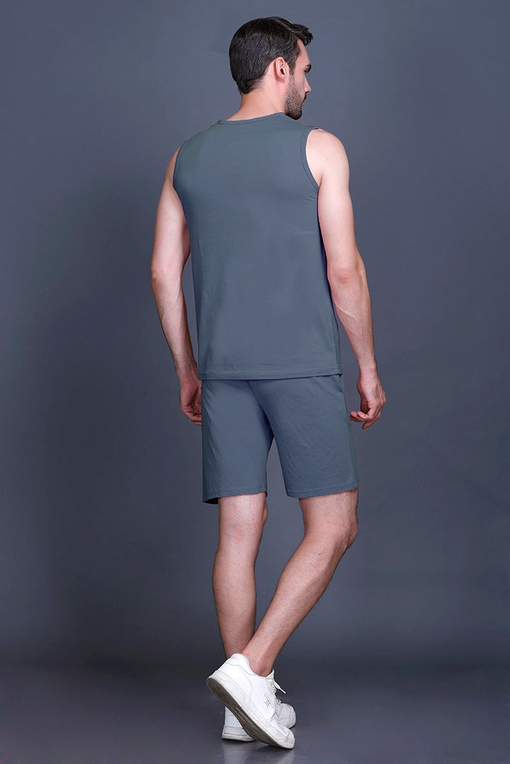 Powder Blue Coord Sets Men Sando Set