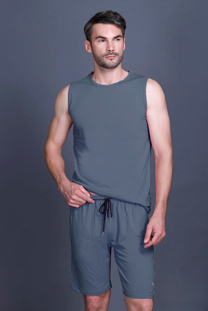 Powder Blue Coord Sets Men Sando Set