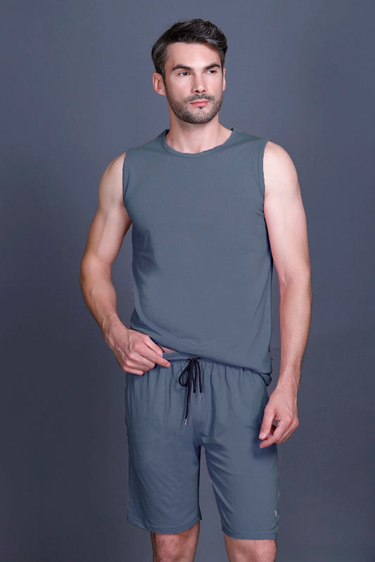 Powder Blue Coord Sets Men Sando Set
