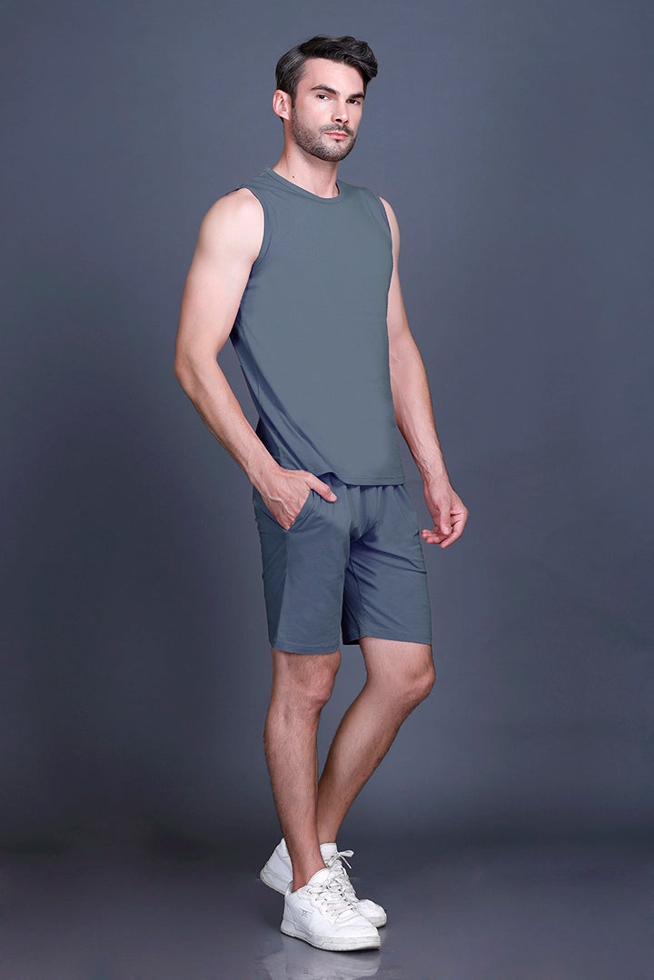 Powder Blue Coord Sets Men Sando Set